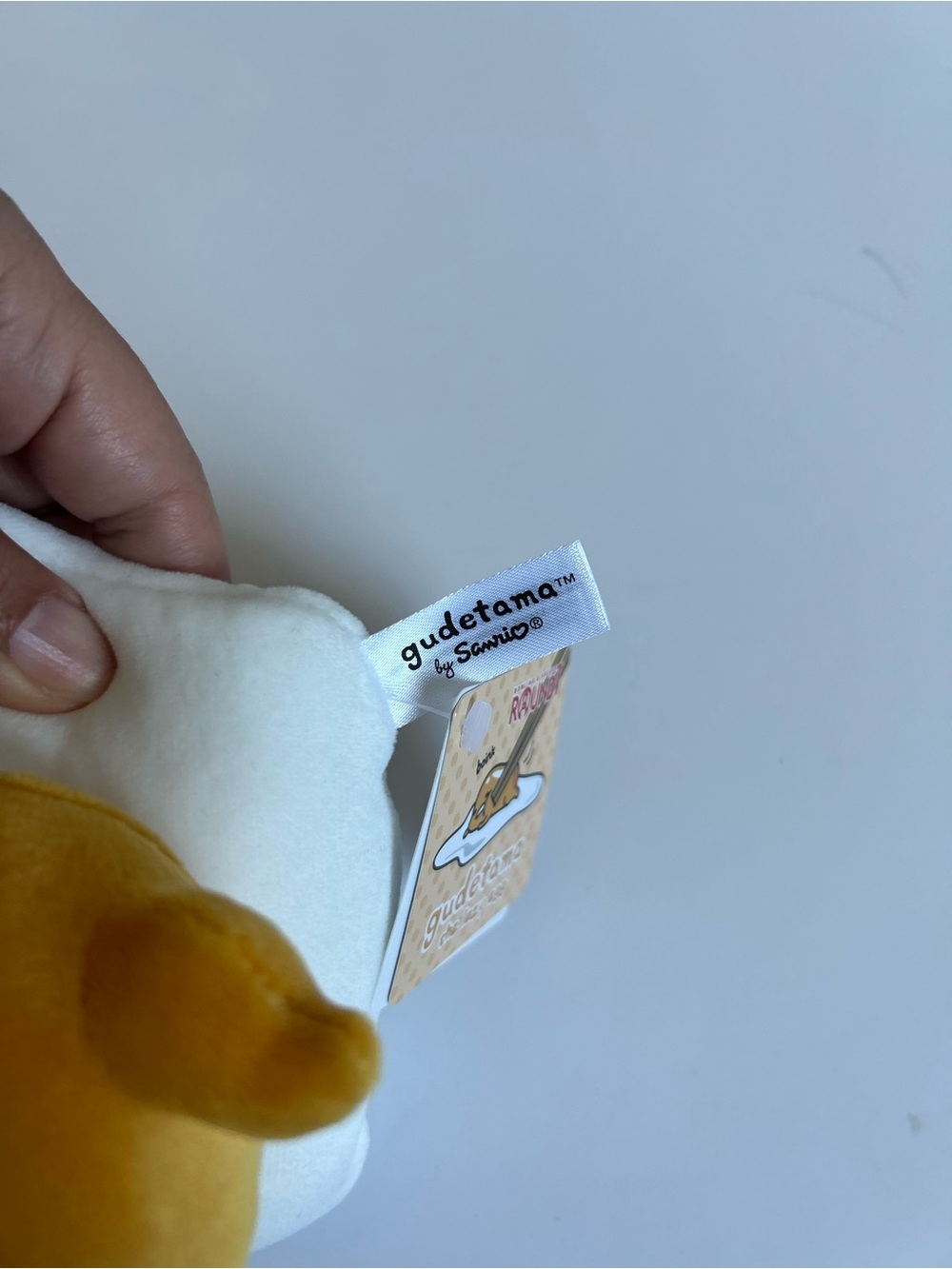 Gudetama Plush Toy - Yellow & White Soft Stuffed Egg - Picture 8 of 8
